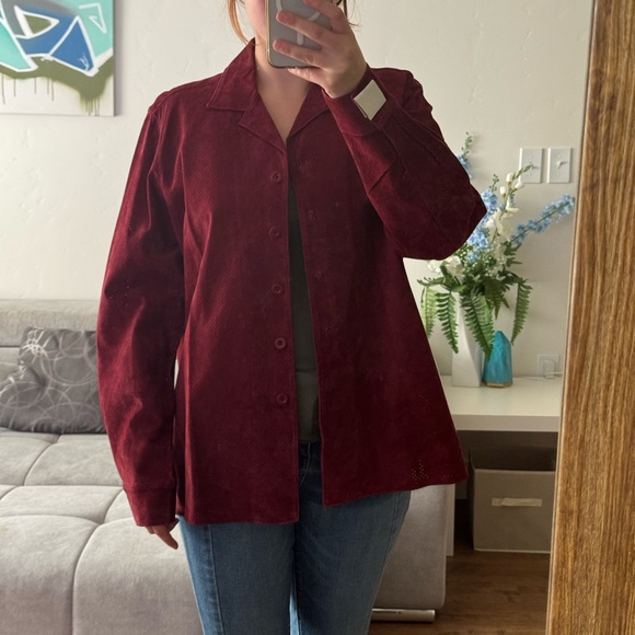 Red Leather Jacket - Picture 3 of 5